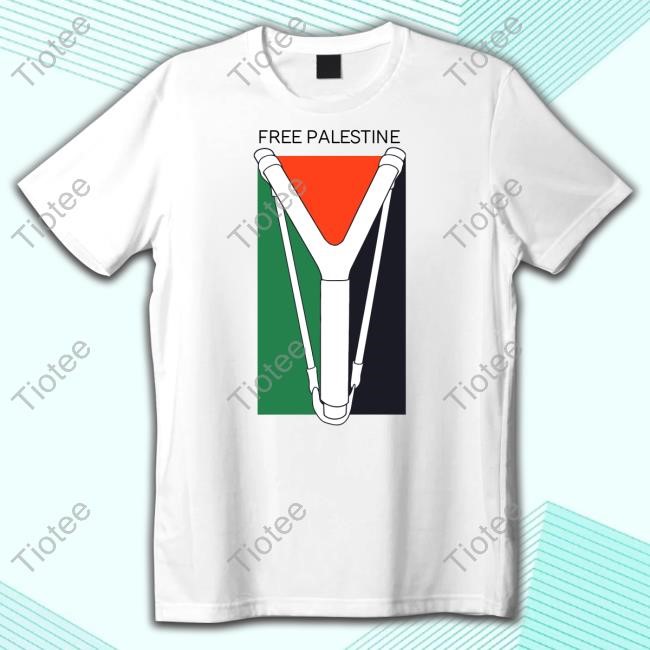 Timecapsuledesign Free Palestine Slingshot Hoodie