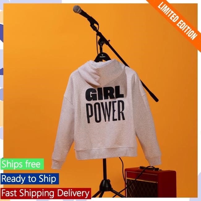 Official Spice Girls Merch Store Red Roses x Spice Girls Heavyweight Grey Attractive Hoodie