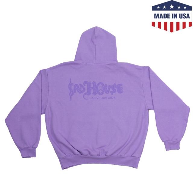 Official Sad Boyz Merch Sad Boyz Sad House Lavender Hoody