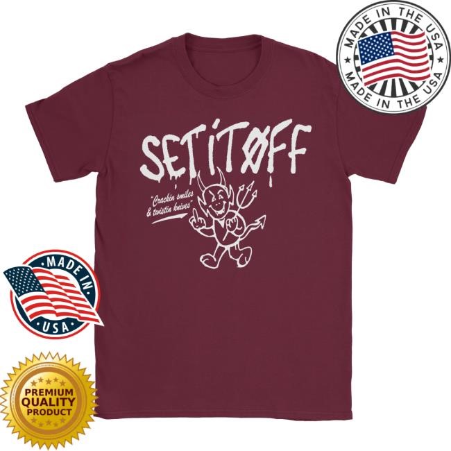 Set It Off Merch Devil Maroon S/S Tee – Set It Off