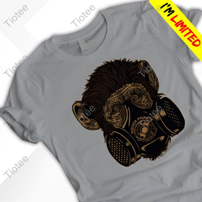 Gas Mask Chimp Espresso Shirt