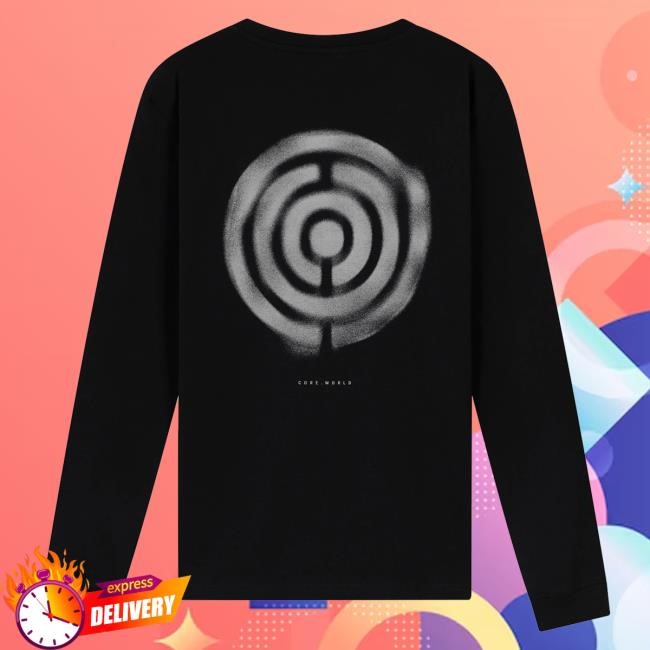 Official Tomorrowland Merch Core Blur Icon Long Sleeve Shirt Black