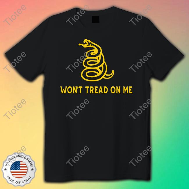Alex Jones Wearing Won't Tread On Me T Shirts