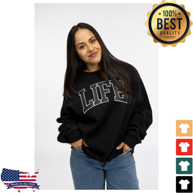 Official Life Church Merch Store Life Embroidered Crewneck Life Church Apparel Clothing Shop LifeChurch