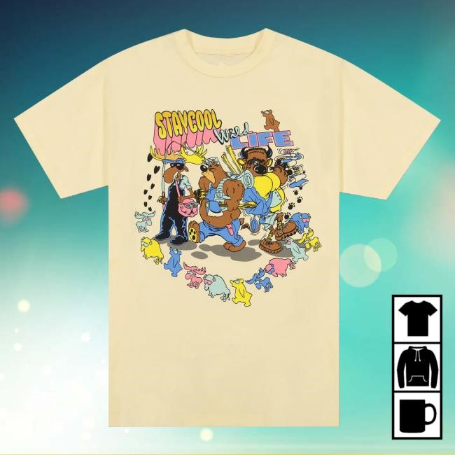 Official Stay Cool Clothing Store Staycool Wild Life Tee (Cream) StaycoolNyc