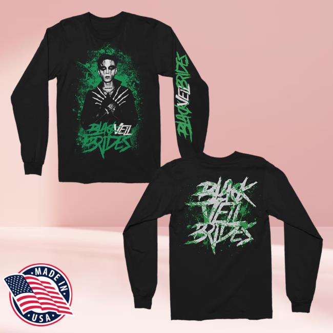 Official Black Veil Brides Merch Store Black Veil Brides Trinity Tour Longsleeve Black Veil Brides Clothing Shop