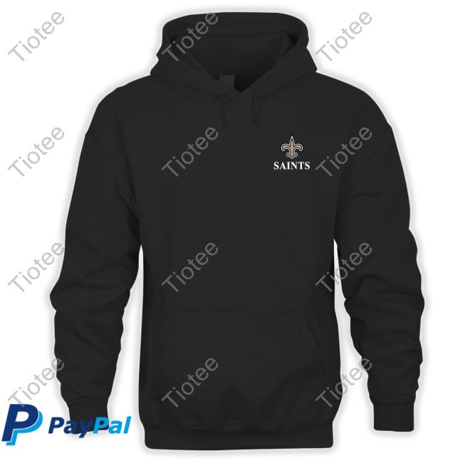 New Or Leans Saints Shop Men's Dunbrooke Black New Orleans Saints Trophy Fleece Tee Shirt