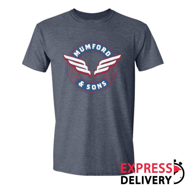 Mumford & Sons Official Merch Store Wings Emblem T-Shirt Mumford And Sons Clothing Apparel Shop Mumfordandsons
