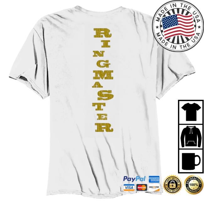 Official Icp Merch Store Insane Clown Posse Ringmaster Vintage Popover Shirt In White