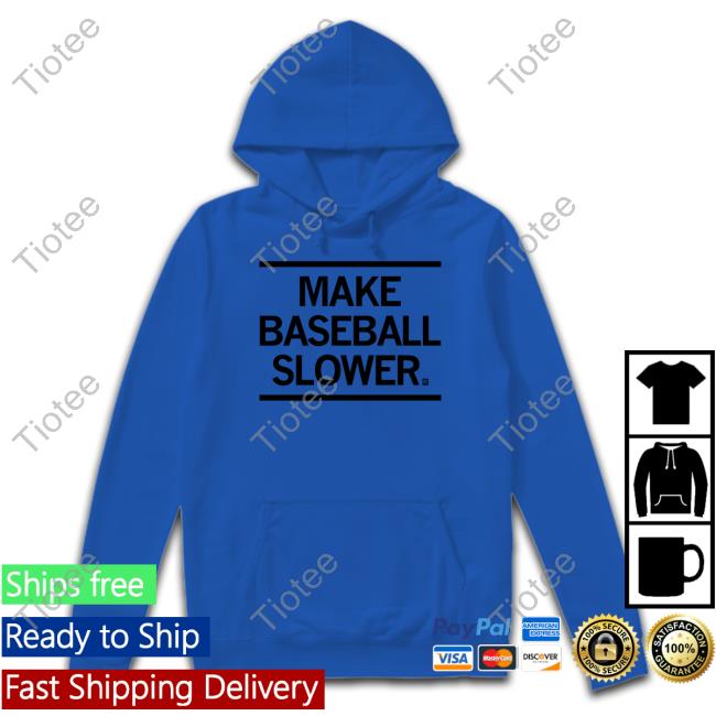 Raygun Merch Make Baseball Slower Tee Shirt