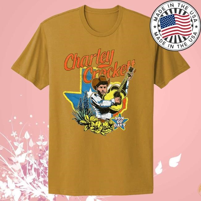 Charley Crockett Gold Bluebonnet Tee | Essential Summer Graphic