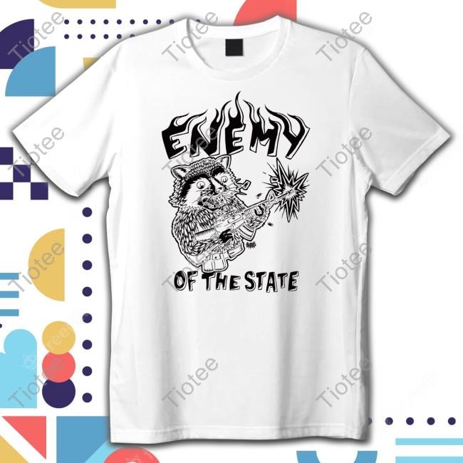 Enemy Of The State Raccoon Sweatshirt Punkwithacamera