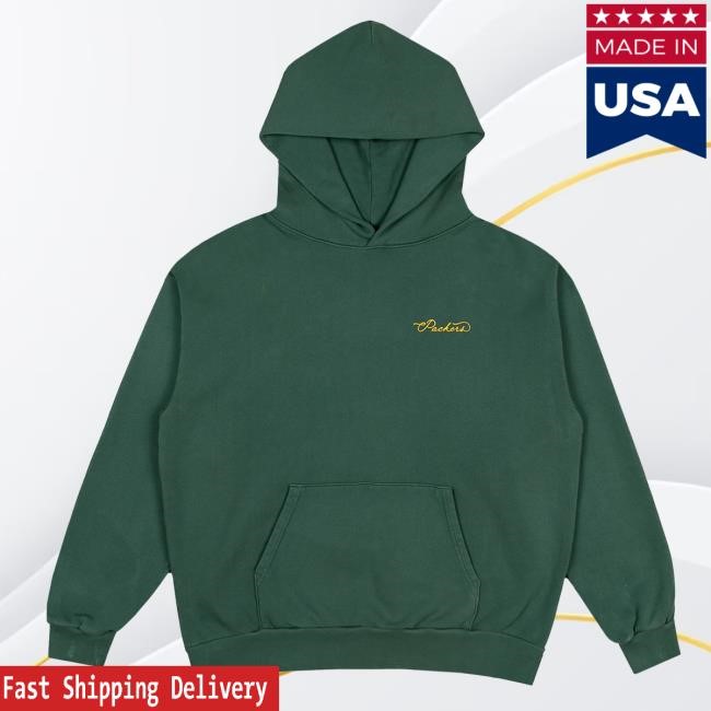 Official Born X Raised Merch Store Born X Raised + Packers Fine Line Hooded Sweatshirt: Green By Bxr Sport + NFL
