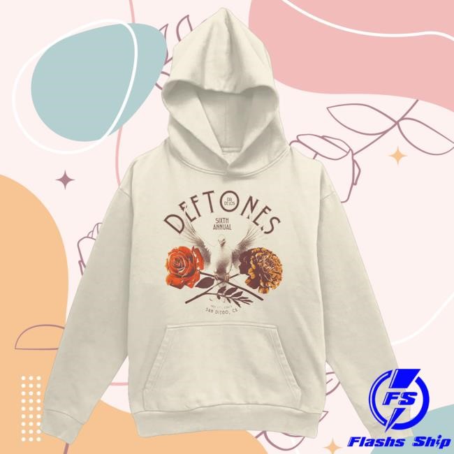 Official Deftones Merch Store Deftones Floral Dove Hoodies Deftones Shop