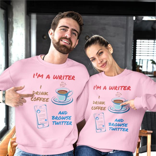 I'm A Writer I Drink Coffee And Browse Twitter Long Sleeve T Shirt