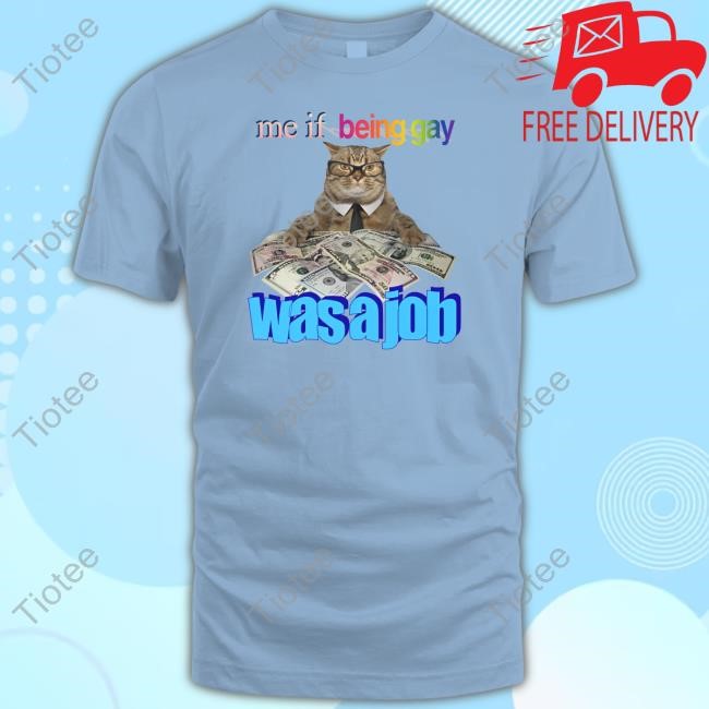 Me If Being Gay Was A Job Cat Hoodie