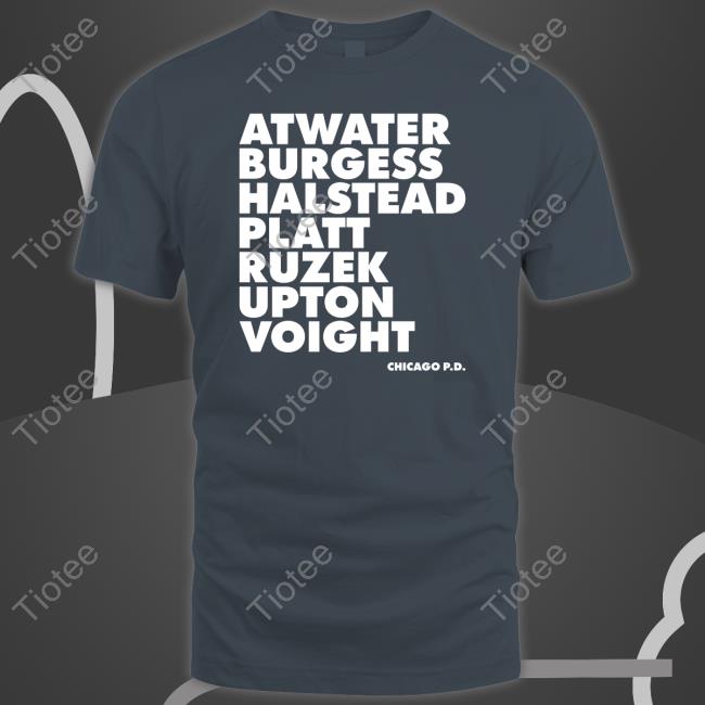 Laroyce Hawkins Wearing Atwater Burgess Halstead Platt Ruzek Upton Voight Long Sleeve T Shirt