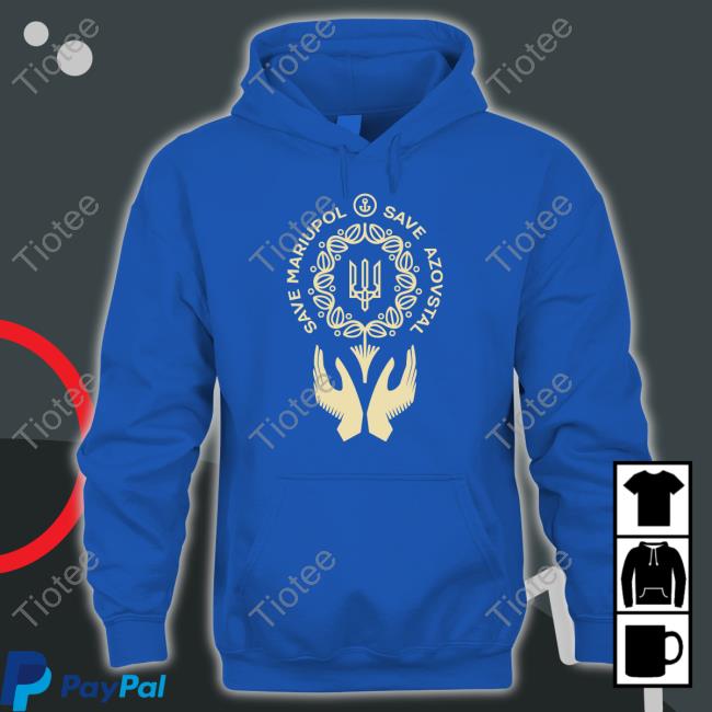 Save Mariupol Save Azovstal Adult Hoodie Saint Javelin