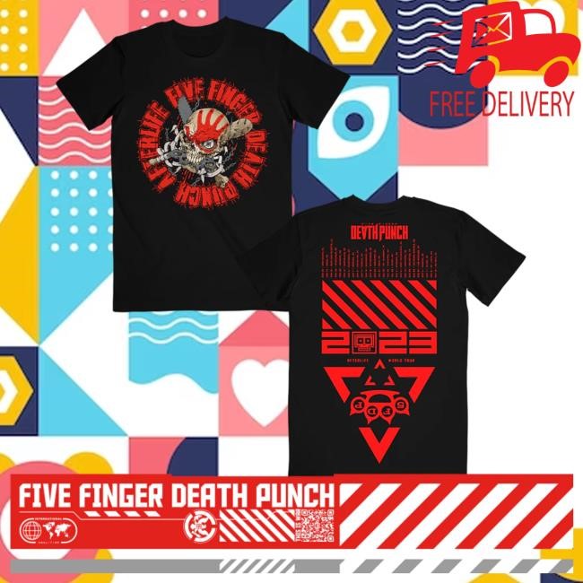 Official Five Finger Death Punch Merch Store Imm1nent Dang3r 2023 Itin Black Top Shirt Five Finger Death Punch Clothing Shop
