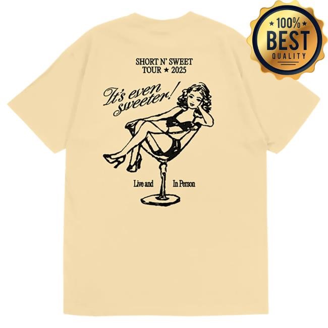 Official Sabrina Carpenter Merch Store Short n' Sweet TV Grid Residency Tees