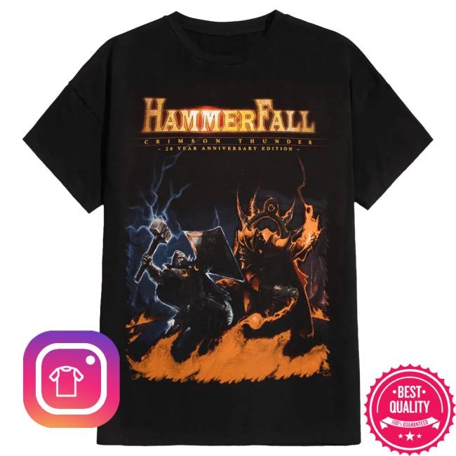 Official Nuclear Blast Merch Shop Hammerfall - Crimson Thunder 20Th Anniversary - Shirts NuclearBlast