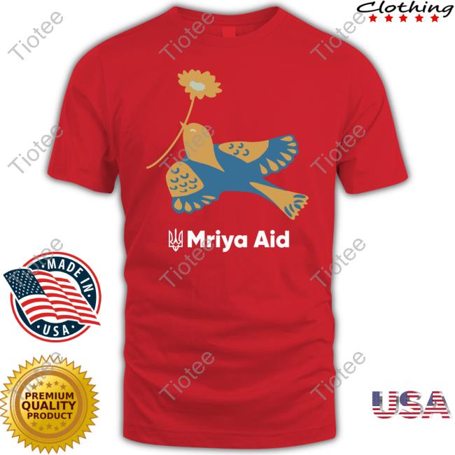 Ockersm Bird Holding Flower Mriya Aid Shirt