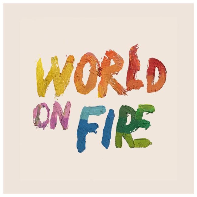 Official For King And Country World on Fire Long Sleeve Tees - Black