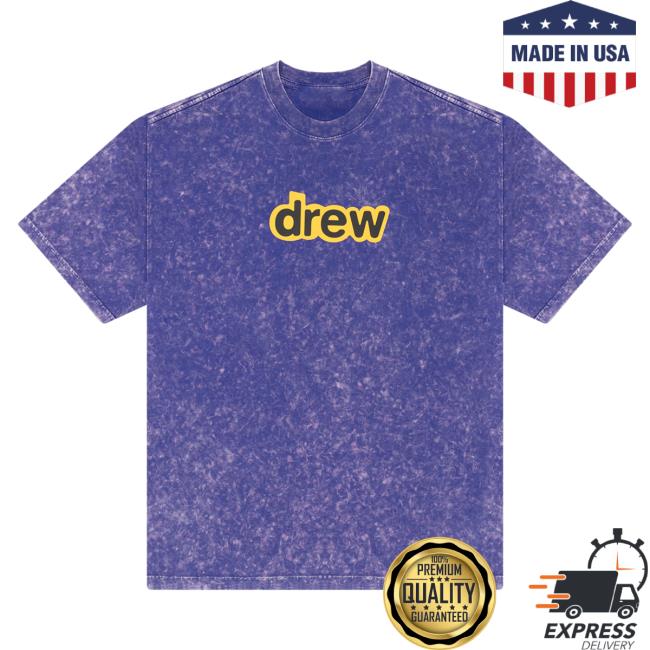 Official Drew House Merch Store Shop Secret Ss Tees Washed Amethyst DrewHouse Apparel Clothing