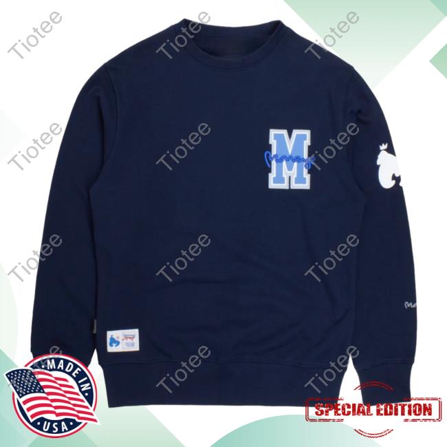 Official Money Clothing Big M Crewneck Navy