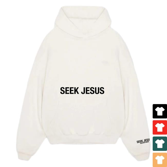 Official Seek Jesus Merch Store Seek Jesus - Hood White Seek Jesus Apparel Clothing SeekJesus