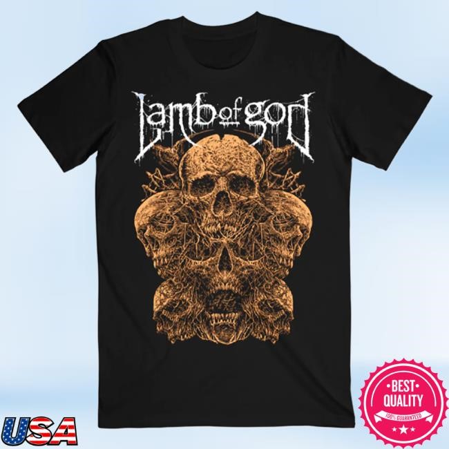 Official Lamb Of God Merch Store Lamb Of God Rooted Skull Shirts