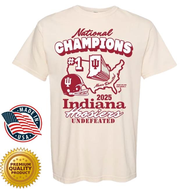 Victory NCAA College NCAA Indiana Hoosiers 2025 National Champions #1 Team