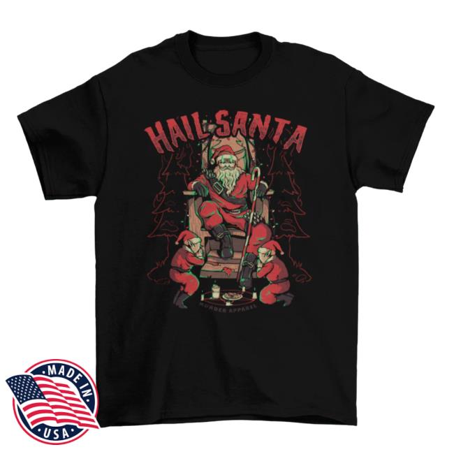 Official Murder Apparel Hail Santa Tshirt