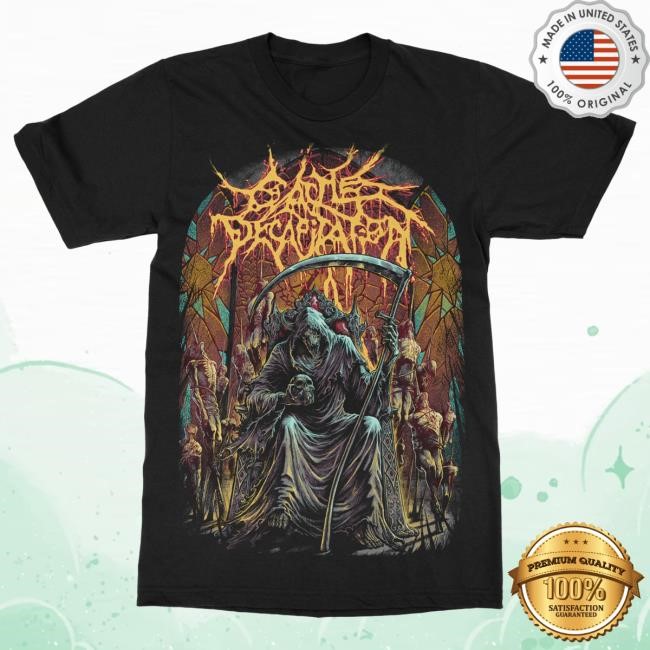 Official Indiemerchstore Cattle Decapitation "Death On Throne" Hot Shirt Indie Merch Store