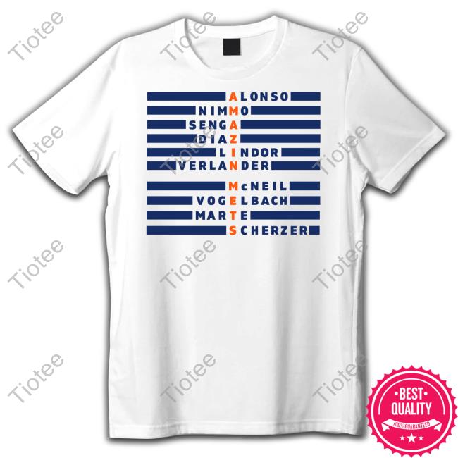 Alonso Nimmo Senga Diaz Lindor Verlander Mcneil Vogelbach Marte Scherzer Hoodie