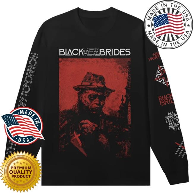 Official Sumerian Records Merch Store Black Veil Brides - 'Sinners' Long Sleeve T-Shirt (Black)