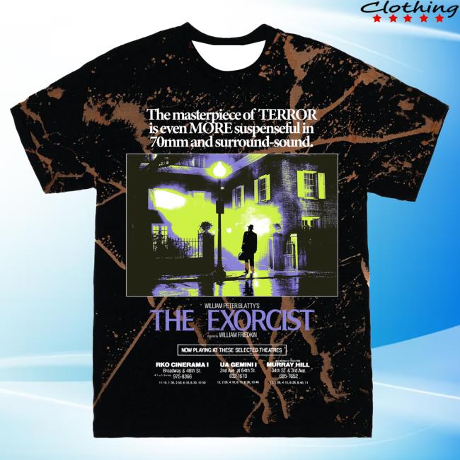 Official Studiohouse Designs Merch Store The Exorcist Movie Promo Tiedye Popover Shirt Holy Water (Bleach) Studiohouse Designs Apparel Clothing Shop StudiohouseDesigns