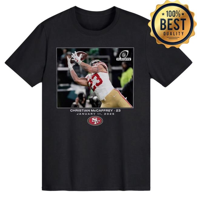 NFL Wild Card McCaffrey 49ers Tee for BT Fit Fans