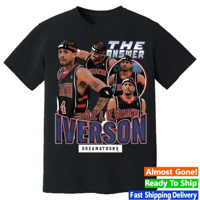 Official Dreamathon Merch Shop Allen Iverson Team Usa X Dreamathon Vintage Tee