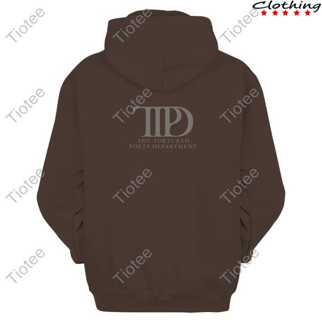 Official The Tortured Poets Department Black Pullover Sweatshirt Official Taylor Swift The Tortured Poets Department Black Hoodie