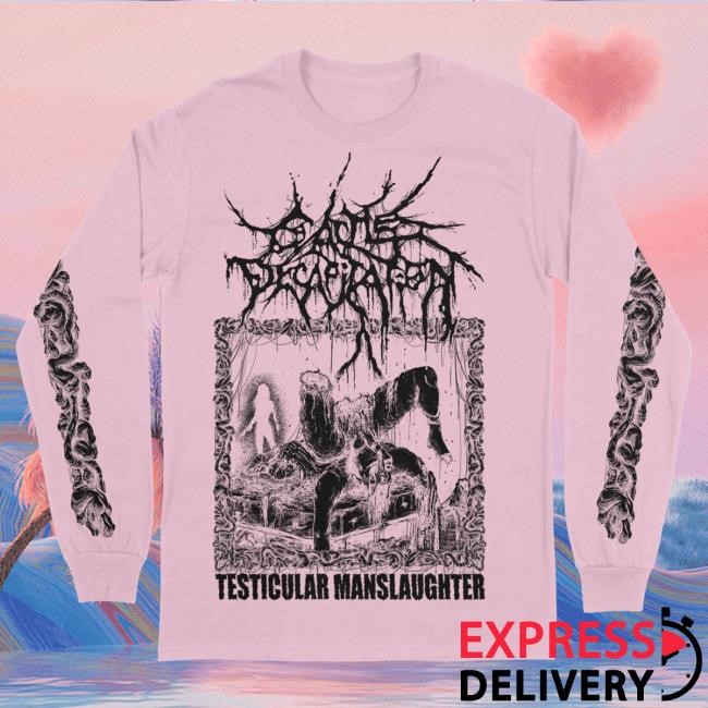 Official Indie Merch Store Shop Cattle Decapitation Testicular Manslaughter Long Sleeve Tee Shirt IndieMerchStore
