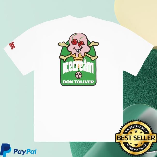 Don Toliver Official Store Merch Icecream Cones & Bones Octane New Shirt (White)