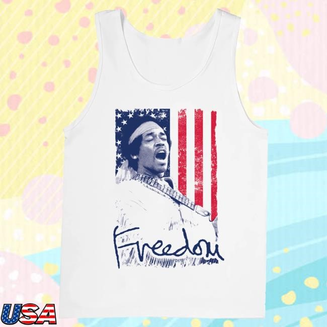 Jimi Hendrix Freedom Tank White T Shirt