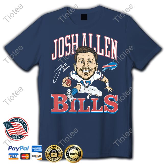 Eric Wood Bills Josh Allen Signature Hoodied Sweatshirt
