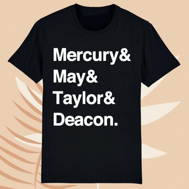Queen Names Top Shirt (Red) Queen Merch Store Shop Official