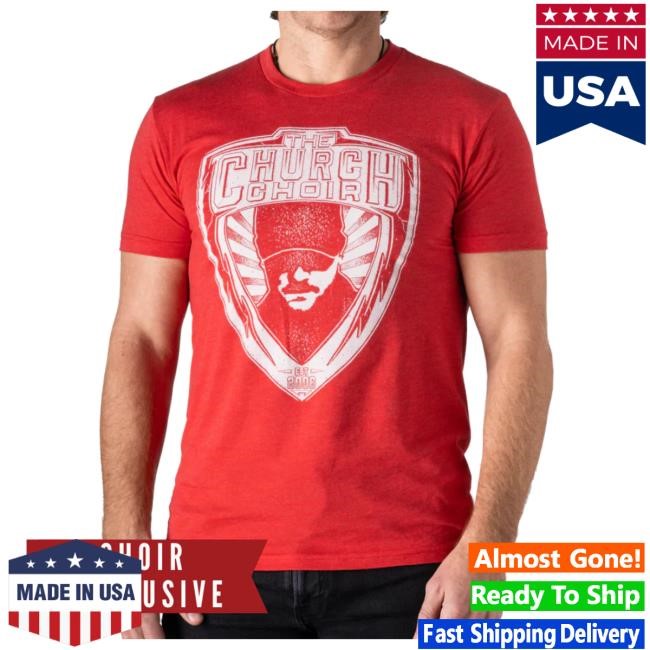 Eric Church Choir Badge Logo Tees - Vintage Navy | Eric Church Official Merch Store Shop