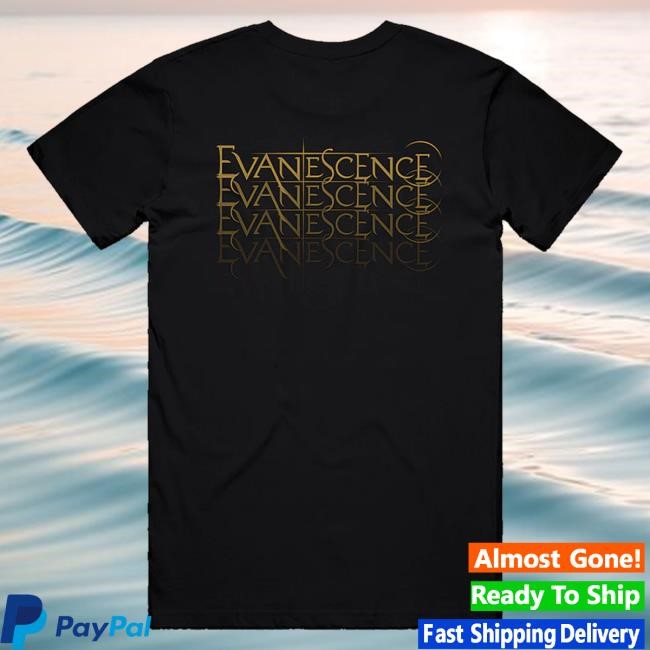 Evanescence Official Store Repeat Logo Black Shirt