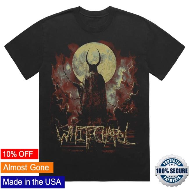 Whitechapel From Below Faded Black Tee