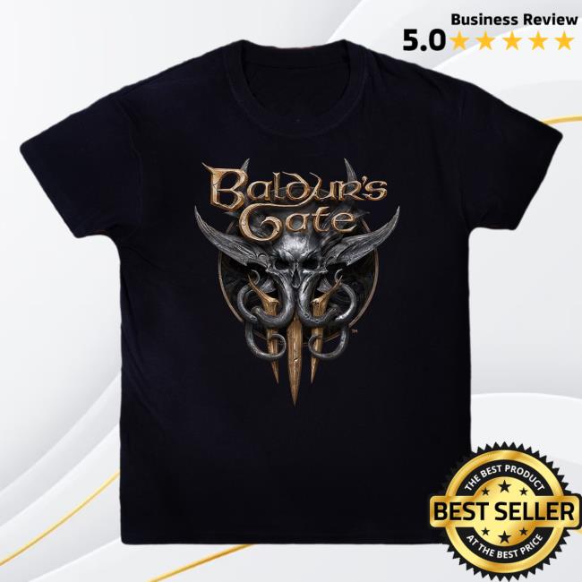 Larian Baldur's Gate 3 - Mind Flayer Logo New Tee Larian Merch