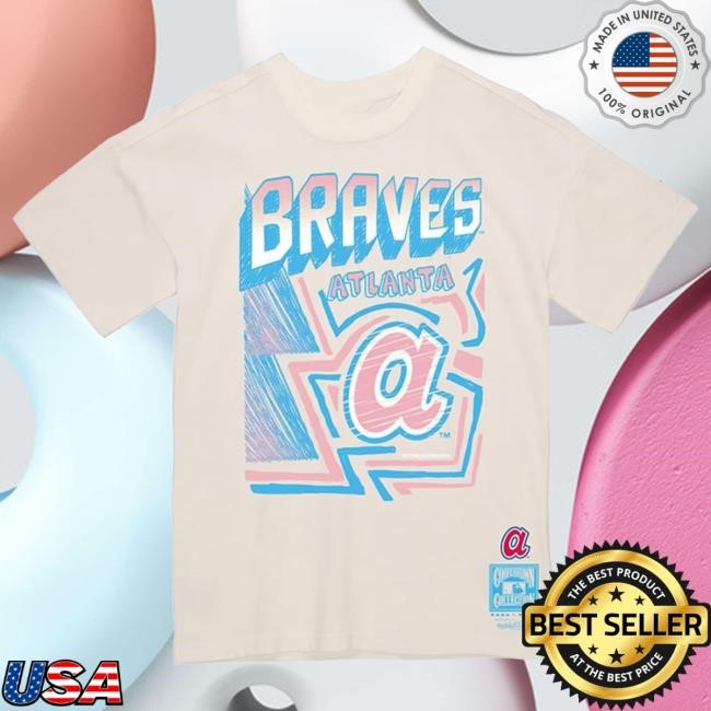 Atlanta Braves Sidewalk Sketch Short Sleeve Tee MLB Baseball MLB